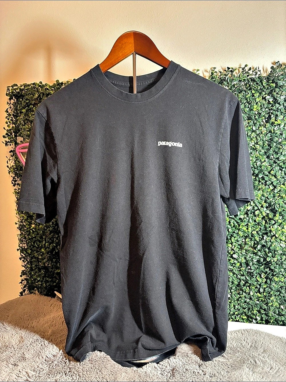 Patagonia Logo Tee Black Size Small